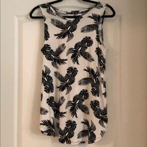Black and White Tree Tank Top